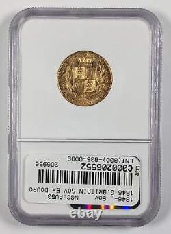 1846 Great Britain Gold Sovereign Douro Treasure NGC AU53