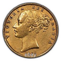 1861 Great Britain Sovereign Gold Coin Luster KM 736.1.2355 AGW G1647