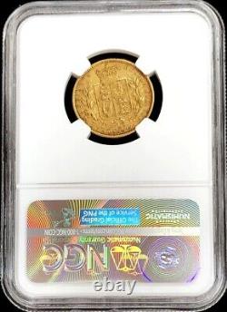 1864 Gold Great Britain 1 Sovereign Shield Young Head Coin Ngc Extremely Fine 45