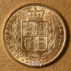 1865 Great Britain Gold Sovereign Die #23