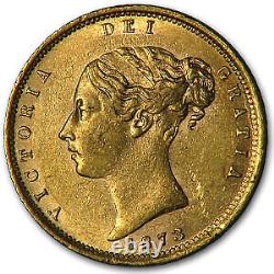 1870 Great Britain Gold 1/2 Sovereign Victoria AU (Die#70) SKU#45008