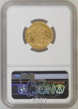 1871 Great Britain Gold St. George Sovereign R. M. S. Douro Shipwreck NGC MS 63