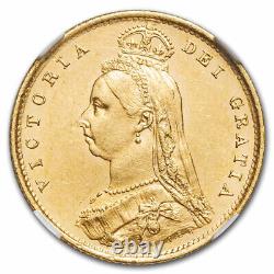 1887 Great Britain Gold 1/2 Sovereign Victoria Jubilee MS-62 NGC SKU#281694