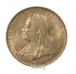 1899 Great Britain 1 Gold Sovereign 0.2346 Oz AGW 9298