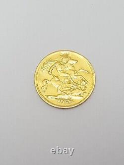 1900 Queen Victoria Widow Head Great Britain Gold Half Sovereign Gold Coin