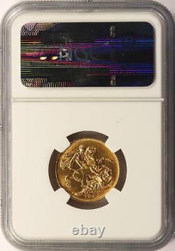 1901 Great Britain 1 Gold Sovereign NGC AU53