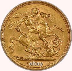1903 Great Britain Sovereign Gold Coin for Edward VII, AU Condition