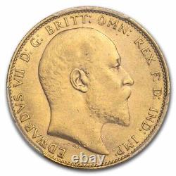 1909 Great Britain Gold Sovereign Edward VII MS-62 PCGS