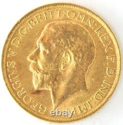 1913 Great Britain Gold Sovereign Coin George V Bullion 0.2355oz KM#820 Bullion