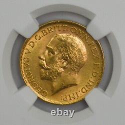 1913 Great Britain Gold Sovereign MS62 NGC 945535-8