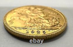 1925 United Kingdom Great Britain 1 Sovereign King George V Gold Coin