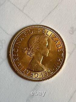 1959 Great Britain/England British Sovereign Elizabeth II n 22K Gold Coin