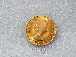 1967 Gold Sovereign coin Great Britain Elizabeth II UNC / MS+++ KM#908
