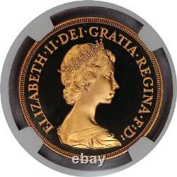 1980 Proof 5 Sovereign Gold Great Britain Queen Elizabeth II NGC PF68 UC Coin