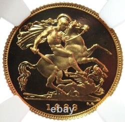 1983 Gold Great Britain 1/2 Sovereign Coin Ngc Proof 69 Cameo