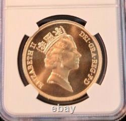 1985 Great Britain Gold 5 Sovereign Ngc Ms 70 Scarce Perfection Stunning Coin