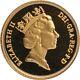 1986 Gold Half Sovereign Proof Coin Uk Royal Mint Great Britain 3.99 Grams Fine