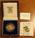 1987 Great Britain United Kingdom Proof Gold Half Sovereign In Case With Coa