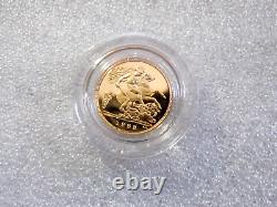 1988 Great Britain UK 1/2 Half Sovereign Gold Proof Coin