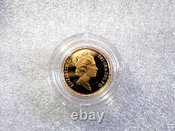 1988 Great Britain UK 1/2 Half Sovereign Gold Proof Coin