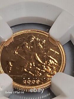 2009 Great Britain 1/4 Sovereign MS69 NGC A927