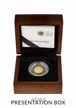 2012 Great Britain Gold Proof Quarter Sovereign. QE II Diamond Jubilee 1/4 SOV