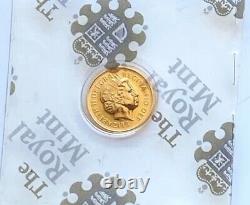 2012 Great Britain Gold Quarter Sovereign. QE II Diamond Jubilee. Sealed DPL