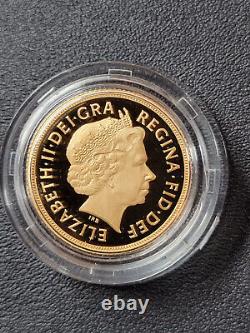 2014 Great Britain Gold Sovereign Proof Key Date LOWEST MINTAGE! FIRST STRIKE