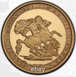 2017 Great Britain Gold Proof Quarter Sovereign. PF 70 UCAM. Pistrucci 1/4 SOV