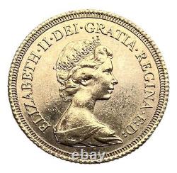 #E5137 Great Britain Gold Sovereign Queen Elizabeth II London 1978