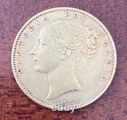 Great Britain 1855 Gold 1 Sovereign Shield AU Victoria