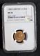 Great Britain 1900 Gold 1/2 Sovereign Ngc Ms61