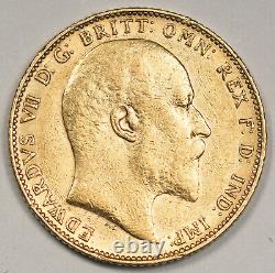 Great Britain 1903 UK Full Sovereign Gold Coin XF/AU King Edward VII KM#805