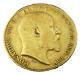 Great Britain 1907 Gold 1/2 Sovereign Xf Edward Vii