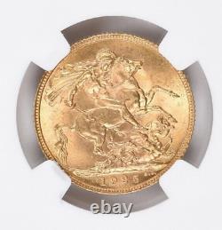 Great Britain 1925 Pure Gold Sovereign S-3996 NGC MS 65 $1,488.88-OBO