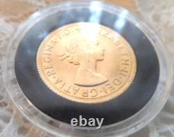 Great Britain 1966 Gold Sovereign Uncirculated Dragon Slayer Elizabeth II Coin