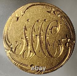 Great Britain Victorian Love Token On Gold Half Sovereign 1880's
