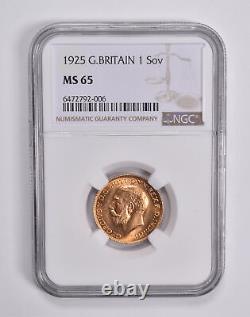 MS65 1924 Great Britain Gold 1 Sovereign NGC 6471