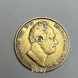Rare 1835 Great Britain George IV Gold Sovereign Very Fine Details B14